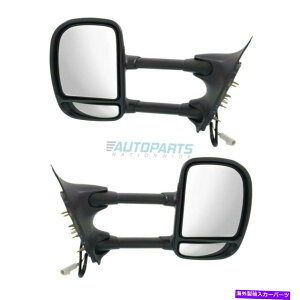 US�~���[ 2 LH��RH FITS 1999-2007 Ford F-250 Super Duty�̐V�����p���[������~���[�Z�b�g New Power Towing Mirror Set Of 2 LH & RH Fits 1999-2007 Ford F-250 Super Duty�y���s�A���i�z