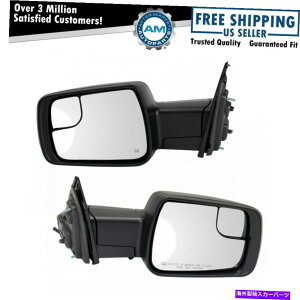 US�~���[ �~���[�y�A�p���[���M�X�|�b�^�[�K���X���x�Z���T�[LH RH�Z�b�g����1500 Mirror Pair Power Heated Spotter Glass Temp Sensor LH RH Set for Ram 1500