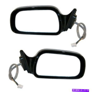 US~[ 99-03̃\㕔r[hA~[p[MĂȂ܂肽݃ubNZbgyA For 99-03 Solara Rear View Door Mirror Power Heated Non-Folding Black SET PAIR