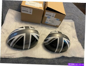 US�~���[ OEM�~�j�N�[�p�[�h���C�o�[�Ə���ȃT�C�h�~���[�̓u���b�N�W���b�N�̔�\�͂��J�o�[���Ă��܂� OEM Mini Cooper Driver & Passenger Side Mirror Covers Black Jack Non-Powerfold�y���s�A���i�z