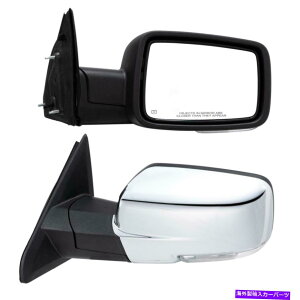 US~[ Chrome Power Heat Side MirrorsyA+LEDM+Puddle for 09-18 Dodge Ram 1500 Chrome Power Heat Side Mirrors Pair+LED Signal+Puddle For 09-18 Dodge Ram 1500