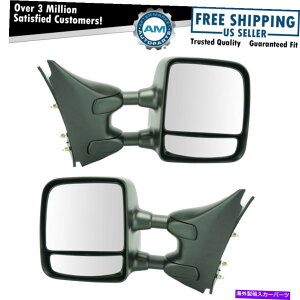 US�~���[ �~���[�}�j���A���e�N�X�`���u���b�N�����lh��rh�y�A�t�����e�B�Axterra�ԓ��p�Z�b�g Mirror Manual Textured Black Towing LH & RH Pair Set for Frontier Xterra Equator�y���s�A���i�z