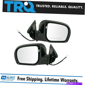 USミラー TRQミラーパワーターン信号滑らかな黒い塗料はフォレスターのlh rhペアに一致します TRQ Mirror Power Turn Signal Smooth Black Paint to Match LH RH Pair for Forester