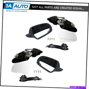 US~[ GNXeAhA~[p[Mꂽ^[M܂肽ݓhA4̃yAɍ킹܂ Exterior Door Mirror Power Heated Turn Signal Folding Paint to Match Pair for A4