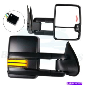 US~[ 1999N2002ÑV{[GMCVGp[MNAXLEDM̂ Towing Mirrors For 1999-2002 Chevy GMC Sierra Power Heated Clearance LED Signal