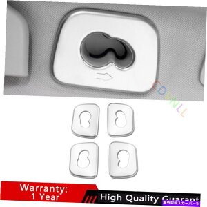 Dashboard Cover �{���{XC90 2016-2021�V���o�[�}�b�g�C���e���A���[�t�t�b�N���T�C�h�J�o�[�g����4* For Volvo XC90 2016-2021 Silver Matte Interior Roof Hook Both Side Cover Trim 4*�y���s�A���i�z