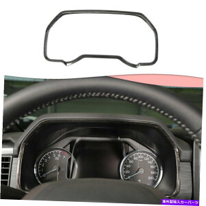Dashboard Cover ダッシュボードメーターフレームカバーフォードF150 2021+ブラックウッドアクセサリー用のトリムベゼル Dashboard Meter Frame Cover Trim Bezel for Ford F150 2021+ Black Wood Accessorie
