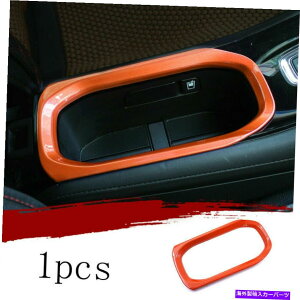 Dashboard Cover �z���_HRV HR-V 2016-2022�I�����W�Z���g�����R���\�[���E�H�[�^�[�J�b�v�J�o�[�g����1PCS For Honda HRV HR-V 2016-2022 Orange central console water cup cover trim 1pcs�y���s�A���i�z