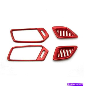 Dashboard Cover �z���_�A�R�[�h2019-2022���b�h�C���e���A�_�b�V���{�[�h�G�A�x���gAC�A�E�g���b�g�J�o�[�g���� For Honda Accord 2019-2022 Red Interior Dashboard Air Vent AC Outlet Covers Trim�y���s�A���i�z