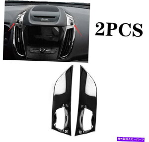 Dashboard Cover �t�H�[�h�G�X�P�[�v2013-2019�u���b�N�`�^���G�A�A�E�g���b�g�x���g�����J�o�[�g�����ɓK���Ă��܂� Fit for Ford Escape 2013-2019 Black Titanium Air Outlet Vent Adjust Cover Trim�y���s�A���i�z