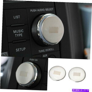 Dashboard Cover 2007-2010�̃W�[�v�����O���[JK�N�����X�`�[���R���\�[��CD�X�C�b�`�m�u�J�o�[2PCS For 2007-2010 Jeep Wrangler JK Chrome Steel Console CD Switch Knob Cover 2PCS�y���s�A���i�z