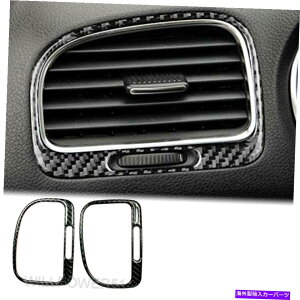 Dashboard Cover AJ[{t@Co[TChGAt@AEgbgt[gtBbg10-14St6 GTI R MK6 Real Carbon Fiber Side Air Fan Outlet Frame Trim Fits 10-14 Golf 6 GTI R MK6