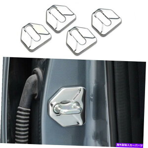Dashboard Cover 2015-2019�X�o���A�E�g�o�b�N�̃V���o�[�X�`�[���h�A���b�N�ی�J�o�[�g����4PCS Silver Steel Door Lock Protection Cover Trim 4PCS For 2015-2019 Subaru Outback