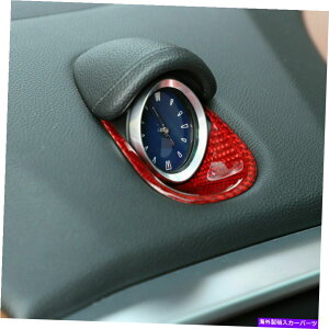 Dashboard Cover {̃J[{t@Co[_bV{[hvJo[}ZeBMuɓKĂ鑕IȃtBbg14-21 Real Carbon Fiber Dashboard Clock Cover Decorative Fit for Maserati Ghibli 14-21