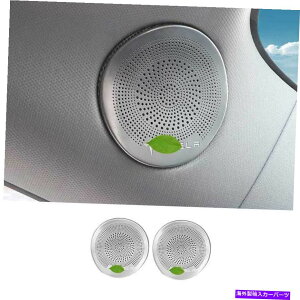 Dashboard Cover Vo[X`[eXfY 2020-2022p̒Xs[J[t[Jo[g2PCS Silver Steel A Pillar Speaker Frame Cover Trim 2pcs For Tesla Model Y 2020-2022