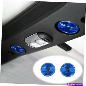 Dashboard Cover �W�[�v�����O���[JK 2011-2017 ABS�u���[�J�[�w�b�h���C�i�[���[�t�m�u�J�o�[�g����2PCS For Jeep Wrangler JK 2011-2017 ABS Blue Car Headliner Roof Knob Cover Trim 2pcs�y���s�A���i�z