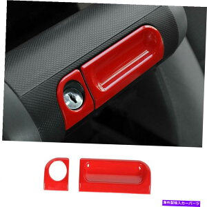 Dashboard Cover 2007-2010 Jeep Wrangler JK Abs Red Console Armrest Box Switch Cover Trim 2x For 2007-2010 Jeep Wrangler JK ABS Red Console Armrest Box Switch Cover Trim 2X
