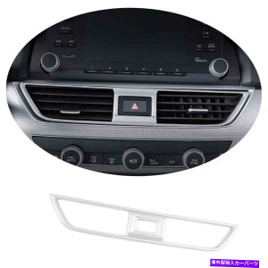 Dashboard Cover z_AR[h2018 2019-2022Vo[X`[~hGAAEgbgxgJo[g For Honda Accord 2018 2019-2022 Silver Steel Middle Air Outlet Vent Cover Trim