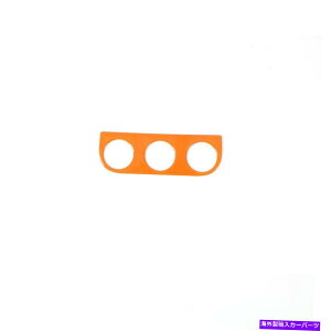 Dashboard Cover �Z���g�����R���\�[��AC�X�C�b�`�p�l���J�o�[�W�[�v�����O���[JK 2011-2017�p�g�����I�����W Central Console AC Switch Panel Cover Trim Orange For Jeep Wrangler JK 2011-2017�y���s�A���i�z