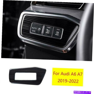 Dashboard Cover AEfBA6 A7 2019-2022ubN`^wbhCg{^t[Jo[g1xɓKĂ܂ Fit For Audi A6 A7 2019-2022 Black Titanium Headlight Button Frame Cover Trim 1X