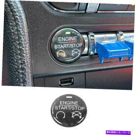 Dashboard Cover Ford Mustang 2015-21カーボンファイバーワンクリック起動フレームカバートリム1PCに適合 Fit For Ford Mustang 2015-21 Carbon Fiber One-Click Startup Frame Cover Trim 1PC