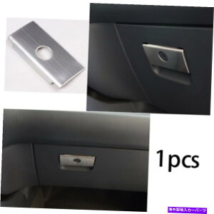 Dashboard Cover X`[Vo[̕cm̎[{bNXnhJo[tH[hW[2015-2022̃g Steel Silver Co-pilot Storage Box Handle Cover Trim For Ford Ranger 2015-2022