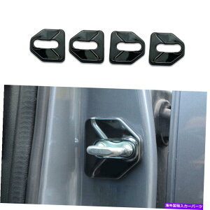 Dashboard Cover �h�A�o�b�N���ی�J�o�[2015-2019�X�o���A�E�g�o�b�N�̂��߂̃u���b�N�X�`�[��4pcs�g���� Door Buckle Protection Cover Trim Black Steel 4PCS For 2015-2019 Subaru Outback