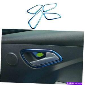 Dashboard Cover �u���[�X�`�[���C���i�[�h�A�n���h���J�o�[�g����4PCS�t�H�[�h�t�H�[�J�XST RS 2012-2018�ɓK���Ă��܂� Blue Steel Inner Door Handle Cover Trim 4PCS Fit For Ford Focus ST RS 2012-2018�y���s�A���i�z