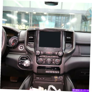 �T���V�F�[�h Dodge Ram 1500 ABS�J�[�{���_�b�V���{�[�h�R���\�[���i�r�Q�[�V�����J�o�[�g������2019 2020 2019 2020 for Dodge Ram 1500 ABS Carbon Dashboard Console Navigation Cover Trim�y���s�A���i�z
