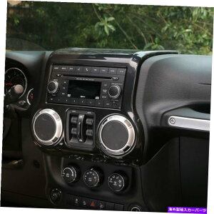 TVF[h W[vO[JK 2011-2017̃ubNZ^[R\[_bV{[hplJo[g Black Center Console Dashboard Panel Cover Trim For Jeep Wrangler JK 2011-2017