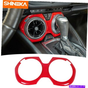 TVF[h V{[J}2016-2022p̐Ԃ~hGAxgAEgbgt[Jo[gLbg Red Middle Air Vent Outlet Frame Cover Trim Kits For Chevrolet Camaro 2016-2022