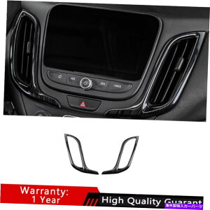 TVF[h V{[equinox 2018-2021ubN`^~hGAAEgbgxgJo[gp For Chevrolet Equinox 2018-2021 Black Titanium Middle Air Outlet Vent Cover Trim