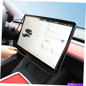 �T���V�F�[�h �e�X�����f��3 Y 17-22�O���X�u���b�N�R���\�[���i�r�Q�[�V����GPS�X�N���[���J�o�[�g����T For Tesla Model 3 Y 17-22 Gloss Black Console Navigation GPS Screen Cover Trim T