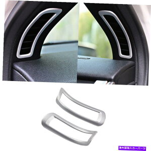 TVF[h J[MKC 2015-2019}bgVo[As[GAAEgbgxgJo[g2PCS For Lincoln MKC 2015-2019 Matte Silver A-Pillar Air Outlet Vent Cover Trim 2PCS