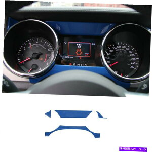 �T���V�F�[�h Ford Mustang 2015-2022�y�C���g�u���[�_�b�V���{�[�h�t���[���̑����J�o�[�g����4pcs Fit For Ford Mustang 2015-2022 Paint Blue Dashboard Frame Decor Cover Trim 4PCS�y���s�A���i�z