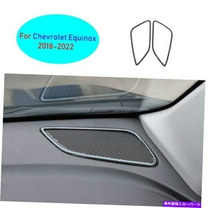 TVF[h V{[GNCmbNX2018-2022ubN`^_bV{[hXs[J[t[Jo[2PCp For Chevrolet Equinox 2018-2022 Black Titanium Dashboard Speaker Frame Cover 2pc