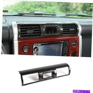 TVF[h ABSJ[{t@Co[_bVR\[GAxgJo[̃g*OTA FJN[U[2007-21 ABS Carbon Fiber Dash Console Air Vent Cover Trim For Toy*ota FJ Cruiser 2007-21