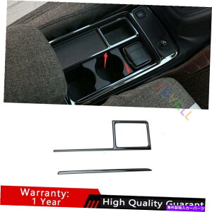 TVF[h z_CRV CR-V 12-16ubN`^~hR\[KXg2PCS For Honda CRV CR-V 12-16 Black Titanium Middle Console Drinking Glass Trim 2PCS
