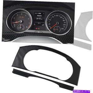 TVF[h J[{CeA_bV{[hplt[̑Jo[VWStMK7 2014-19̃g Carbon Interior Dashboard Panel Frame Decor Cover Trims For VW Golf MK7 2014-19