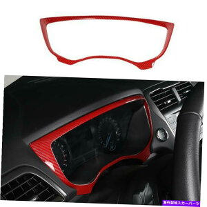 TVF[h J[{t@Co[bhABS_bV{[ht[Jo[tH[ht[W/fI2013-2020̃g Carbon Fiber Red ABS Dashboard Frame Cover Trim For Ford Fusion/Mondeo 2013-2020