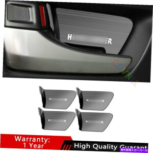TVF[h g^nC_[2014-2019ubN`^Ci[hA{EXebJ[g4PCS For Toyota Highlander 2014-2019 Black Titanium Inner Door Bowl Sticker Trim 4PCS