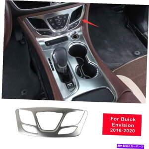 �T���V�F�[�h Buick Envision 2016-2020�V���o�[�`�^���R���\�[��AC�X�C�b�`�p�l���J�o�[�g���� For Buick Envision 2016-2020 Silver Titanium Console AC Switch Panel Cover Trim�y���s�A���i�z