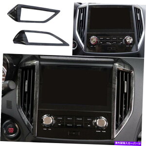 TVF[h XotHX^[2019-2022̃ubNEbhOCR\[GAAEgbgxgJo[ Black Wood Grain Console Air Outlet Vent Cover For Subaru Forester 2019-2022