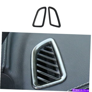 TVF[h ZfXxcGLC 2016-21ubNX`[_bV{[hTChxgI[o[CJo[2PCSp For Mercedes-Benz GLC 2016-21 Black Steel Dashboard Side Vent Overlay Cover 2PCS