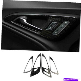 サンシェード シボレーマリブDX 2016-2021ブラックチタンインナードアハンドルカバートリム用 For Chevrolet Malibu DX 2016-2021 Black Titanium Inner Door Handle Cover Trim
