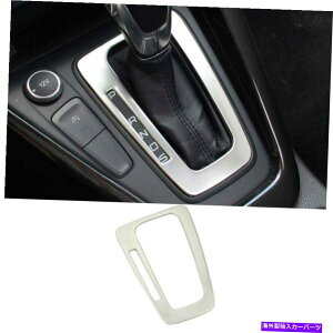 �T���V�F�[�h �t�H�[�h�t�H�[�J�X2015-18�`�^���C���i�[�M�A�V�t�g�p�l�������J�o�[�V���o�[F For Ford Focus 2015-18 Titanium Inner Gear Shift Panel Decoration Cover Silver F�y���s�A���i�z