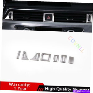 TVF[h AEfBA4 A5 2017-2021Vo[`^~hGAAEgbgxgJo[g7PCS For Audi A4 A5 2017-2021 Silver Titanium Middle Air Outlet Vent Cover Trim 7PCS