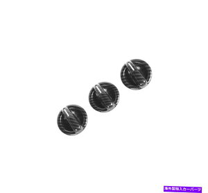 �T���V�F�[�h Jeep Wrangler 2007-2010�J�[�{���t�@�C�o�[�R���\�[��AC�X�C�b�`�m�u�J�o�[�g����3PCS For Jeep Wrangler 2007-2010 Carbon Fiber Console AC Switch Knob Cover Trim 3PCS�y���s�A���i�z