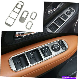 TVF[h X`[Vo[EBhEtgplXCb`Jo[2016-2022z_HR-Vx[̃g Steel Silver Window Lift Panel Switch Cover Trim For 2016-2022 Honda HR-V Vezel