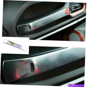 TVF[h Jeep Renegade 2015-2020 Silver Steel Co-Pilot Dashboard Strip Cover Trimɂ҂ Fit For Jeep Renegade 2015-2020 Silver Steel Co-Pilot Dashboard Strip Cover Trim
